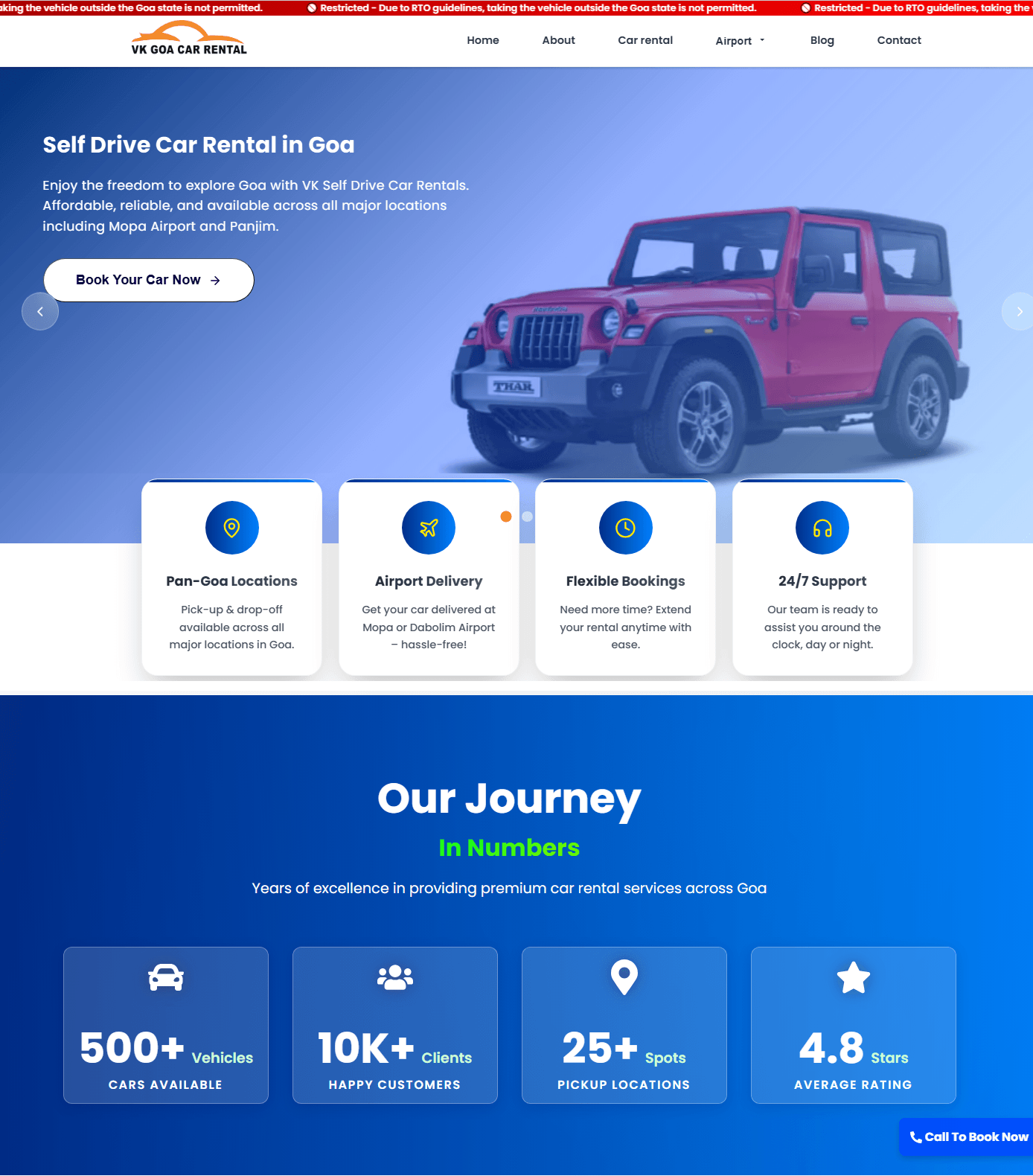 VK Goa Car Rental